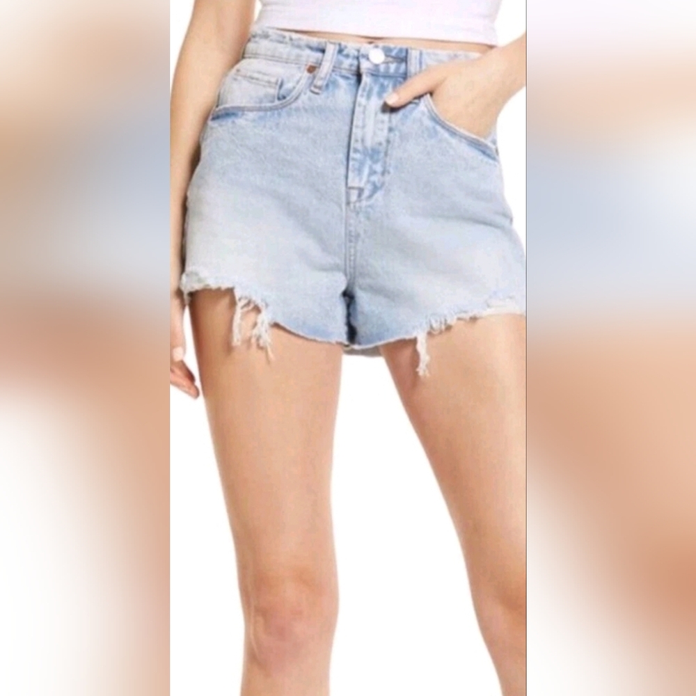 Women's Light Blue Denim Shorts